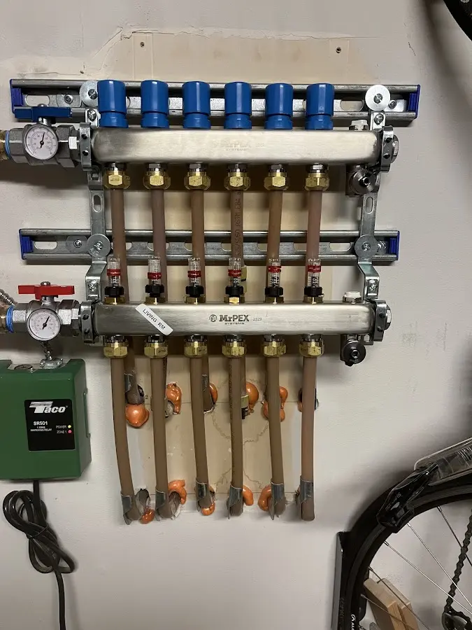 Plumber performing Gas Line Installation at a residential property in Windcrest